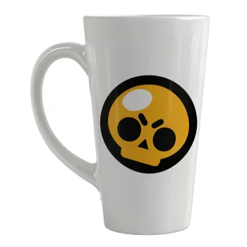 Brawl Stars Skull, Κούπα κωνική Latte Μεγάλη, κεραμική, 450ml