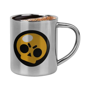Brawl Stars Skull, Κουπάκι μεταλλικό διπλού τοιχώματος για espresso (220ml)