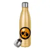 Glitter gold stainless steel thermos bottle, double-walled, 500ml