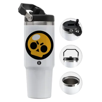 Brawl Stars Skull, Θερμός Ανοξείδωτο 30oz με χερούλι
