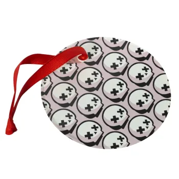 Stars Brawl Showdown Skull , Christmas ornament glass 9cm