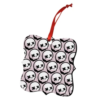 Stars Brawl Showdown Skull , Christmas ornament polygon wooden 7.5cm