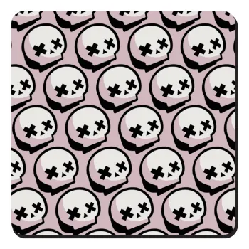 Stars Brawl Showdown Skull , Τετράγωνο μαγνητάκι ξύλινο 9x9cm