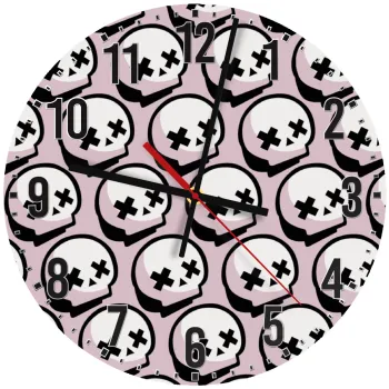 Stars Brawl Showdown Skull , Ρολόι τοίχου ξύλινο (30cm)