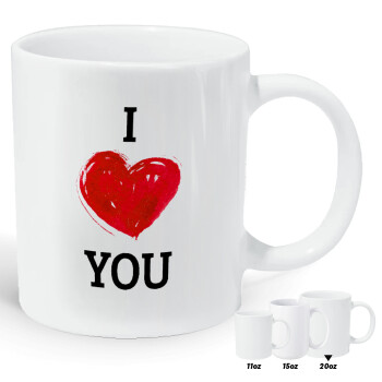 I Love You, Κούπα Giga, κεραμική, 590ml