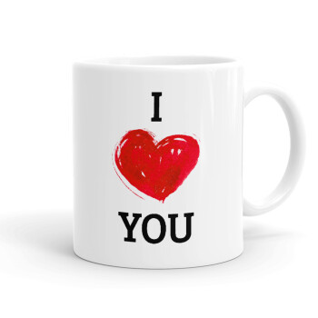 I Love You, Ceramic coffee mug, 330ml