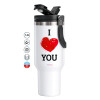 Mega Stainless steel Tumbler with lid, double wall 1,2L