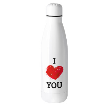 I Love You, Metal mug thermos (Stainless steel), 500ml
