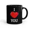 Mug black, ceramic, 330ml