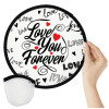 Love You Forever, Βεντάλια υφασμάτινη αναδιπλούμενη με θήκη (20cm)