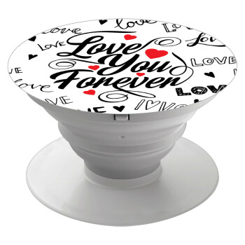 Love You Forever, Phone Holders Stand  White Hand-held Mobile Phone Holder