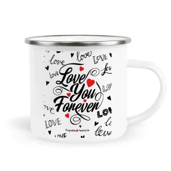 Love You Forever, Κούπα Μεταλλική εμαγιέ λευκη 360ml