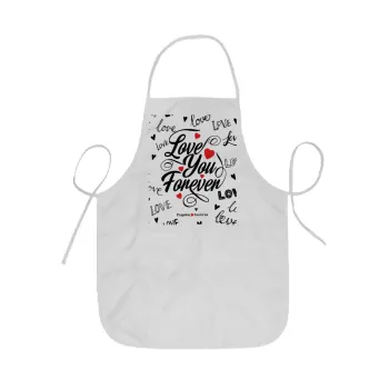 Love You Forever, Ποδιά Σεφ ολόσωμη κοντή  Παιδική (44x62cm)