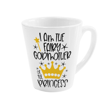 I am the fairy Godmother of the Princess, Κούπα κωνική Latte Λευκή, κεραμική, 300ml