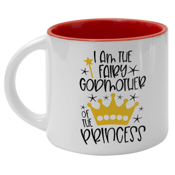 I am the fairy Godmother of the Princess, Κούπα κεραμική 400ml Λευκή/Κόκκινη