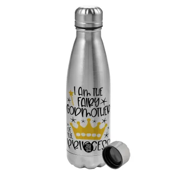 I am the fairy Godmother of the Princess, Metallic water bottle, stainless steel, 750ml
