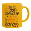 Ceramic coffee mug yellow, 330ml