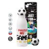 Soccer Metal mug thermos, double wall, 550ml