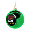 Green Christmas tree ornament ball 8cm