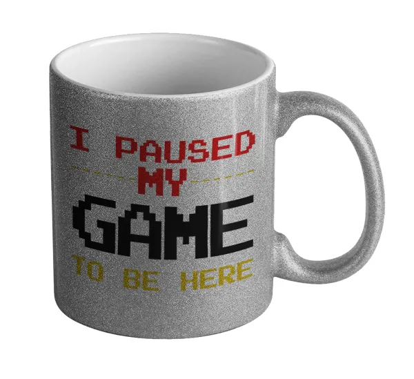 I paused my game to be here — Glitter Ασημένια