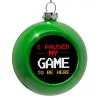 Green Christmas tree ornament bauble 8cm