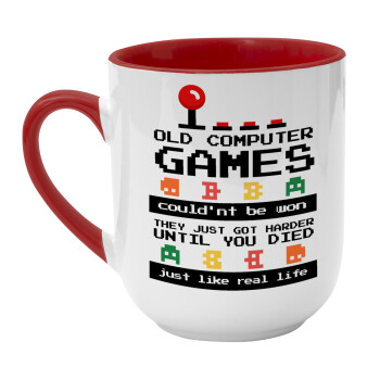 OLD computer games couldn't be won just like real life!, Κούπα κεραμική tapered 260ml