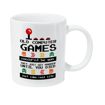 OLD computer games couldn't be won just like real life!, Κούπα Giga, κεραμική, 590ml