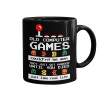Mug black, ceramic, 330ml