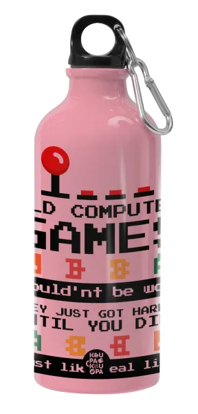 OLD computer games couldn't be won just like real life! — Water bottle 600ml