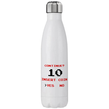 Continue? YES - NO, Stainless steel, double-walled, 750ml