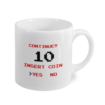 Continue? YES - NO, Κουπάκι κεραμικό, για espresso 150ml