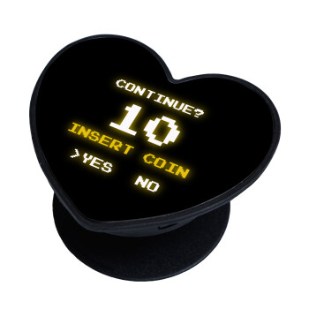 Continue? YES - NO, Phone Holders Stand  καρδιά Μαύρο Βάση Στήριξης Κινητού στο Χέρι