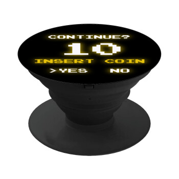 Continue? YES - NO, Phone Holders Stand  Black Hand-held Mobile Phone Holder