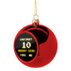 Continue? YES - NO, Χριστουγεννιάτικη μπάλα δένδρου Κόκκινη 8cm