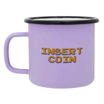 Insert coin!!!, Κούπα Μεταλλική εμαγιέ ΜΑΤ Light Pastel Purple 360ml