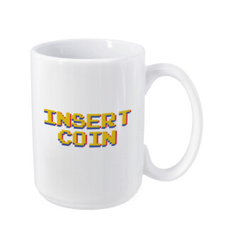 Insert coin!!!, Κούπα Mega, κεραμική, 450ml