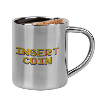 Insert coin!!!, Κουπάκι μεταλλικό διπλού τοιχώματος για espresso (220ml)