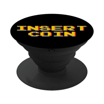 Insert coin!!!, Phone Holders Stand  Black Hand-held Mobile Phone Holder