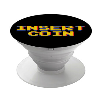 Insert coin!!!, Phone Holders Stand  White Hand-held Mobile Phone Holder