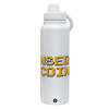 1L Stainless Steel Thermal Bottle with Phone Holder & Double Wall Insulation
