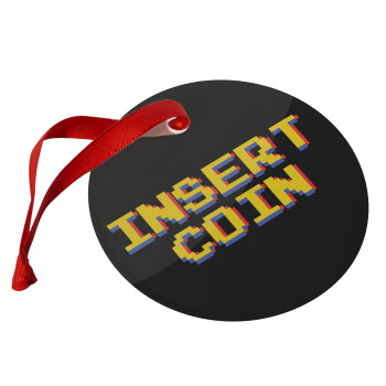 Insert coin!!!, Χριστουγεννιάτικο στολίδι γυάλινο 9cm