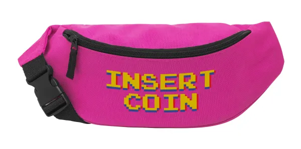 Insert coin!!! — Unisex waist bag (banana) in PINK color with 2 pockets