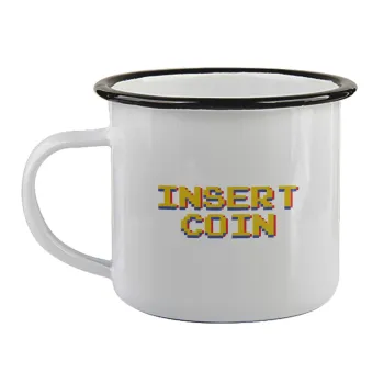 Insert coin!!!, Κούπα εμαγιέ με μαύρο χείλος 360ml