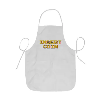 Insert coin!!!, Ποδιά Σεφ ολόσωμη κοντή  Παιδική (44x62cm)