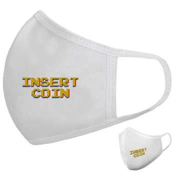 Insert coin!!!, Μάσκα υφασμάτινη υψηλής άνεσης παιδική (Δώρο πλαστική θήκη)