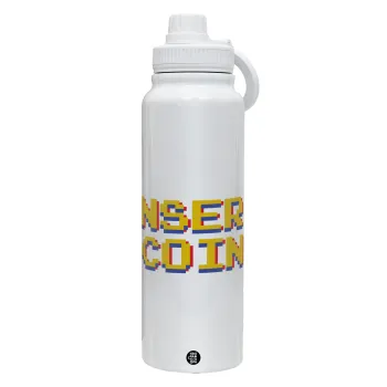 Insert coin!!!, Θερμός 1L Ανοξείδωτο με Βάση Κινητού & Διπλά Τοιχώματα