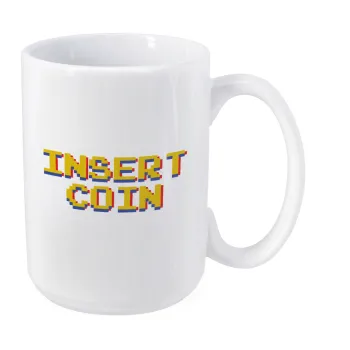 Insert coin!!!, Κούπα Mega, κεραμική, 450ml