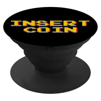 Insert coin!!!, Phone Holders Stand  Μαύρο Βάση Στήριξης Κινητού στο Χέρι