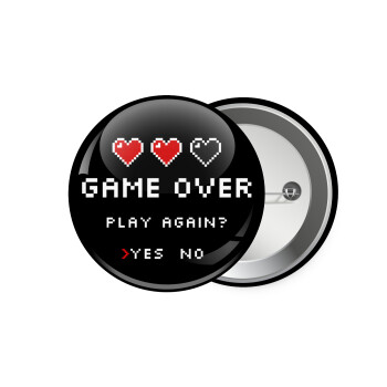GAME OVER, Play again? YES - NO, Κονκάρδα παραμάνα 7.5cm