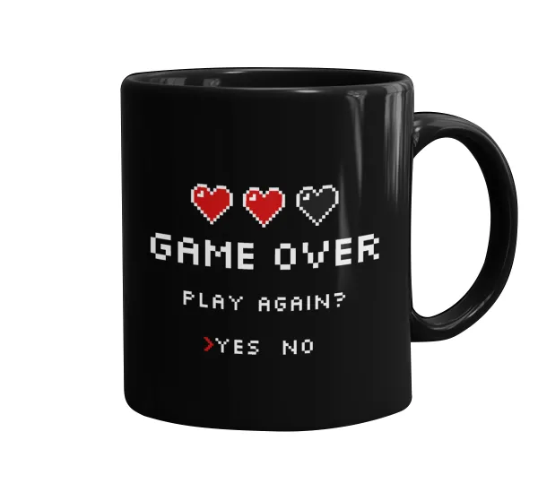 GAME OVER, Play again? YES - NO — 1